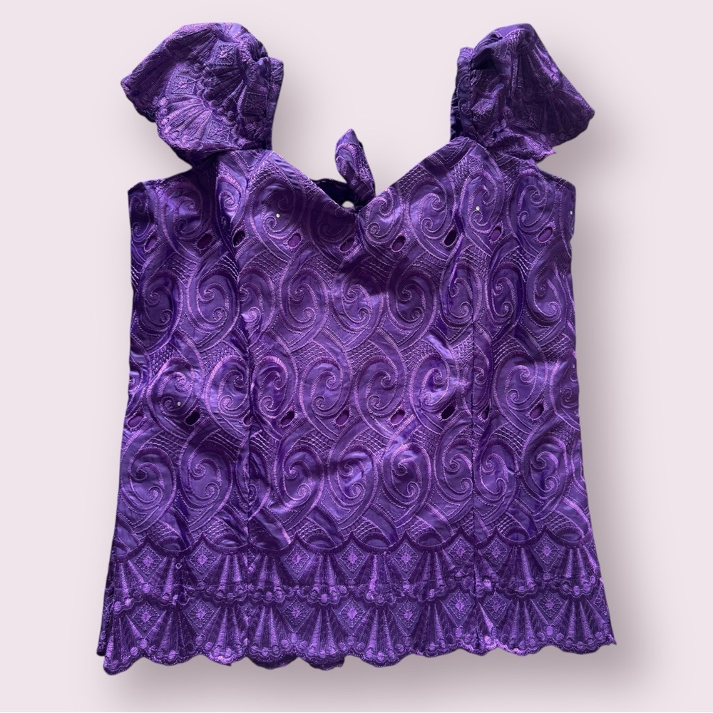 Vintage Purple Skirt Set with Top, Whimsygoth Witchcore Regency Vibes - Picture 6 of 14